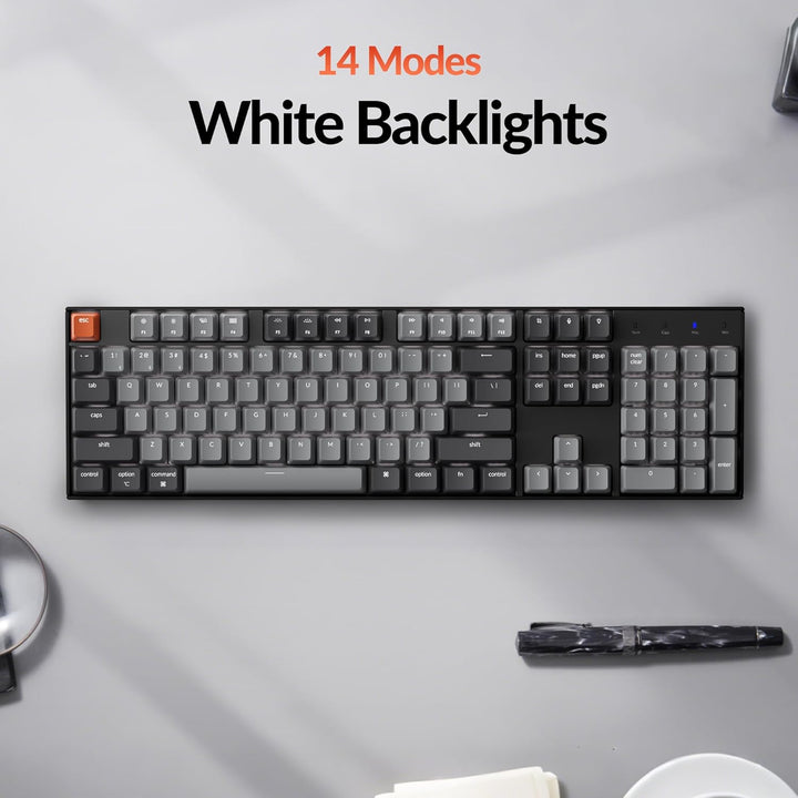 Teclado mecánico inalámbrico Bluetooth Keychron K10 de tamaño compl...