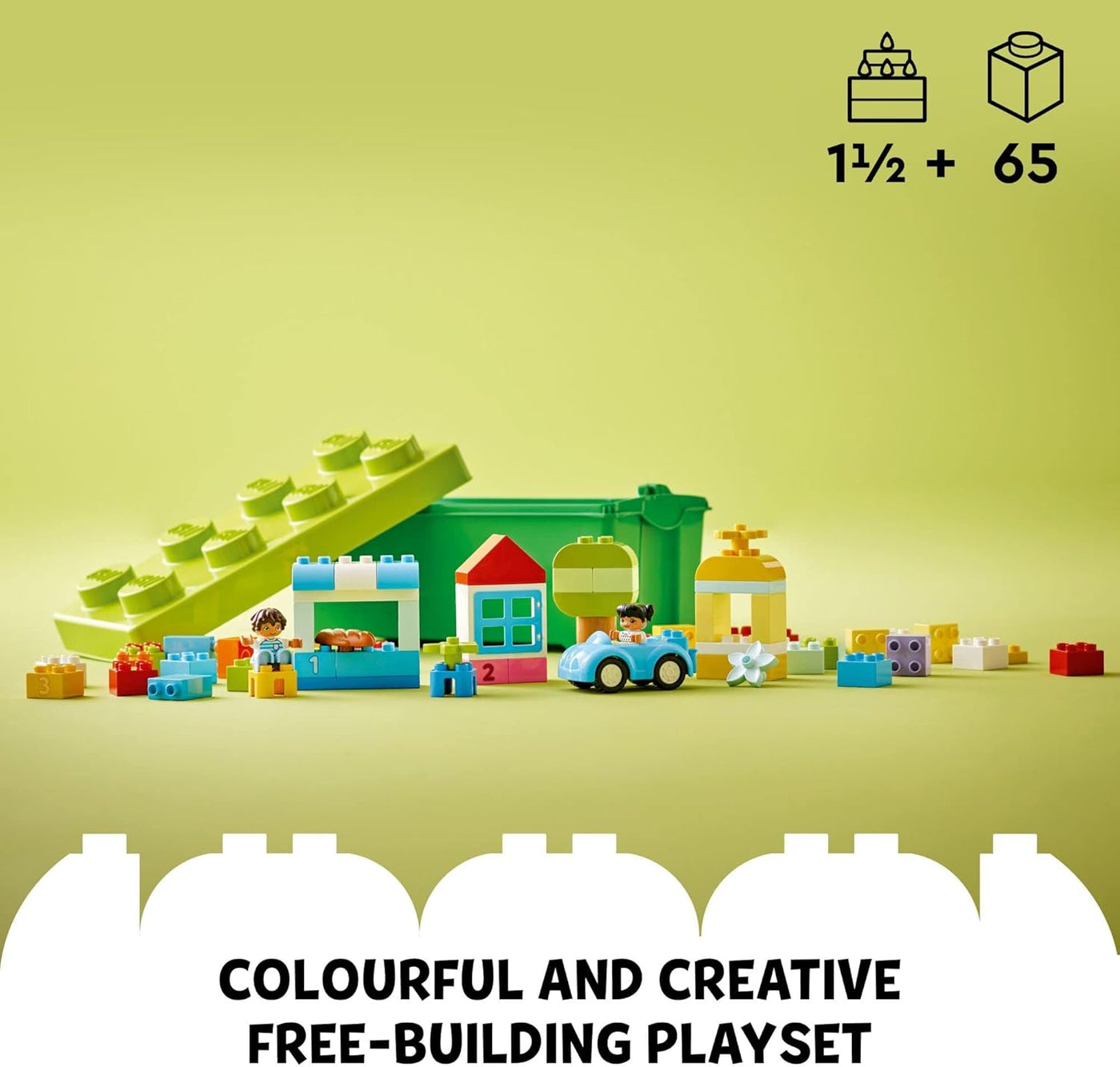 LEGO DUPLO 10913 - Caja de ladrillos clásica con caja de