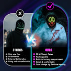 Máscara de luz LED con detección de gestos, juguetes para niños