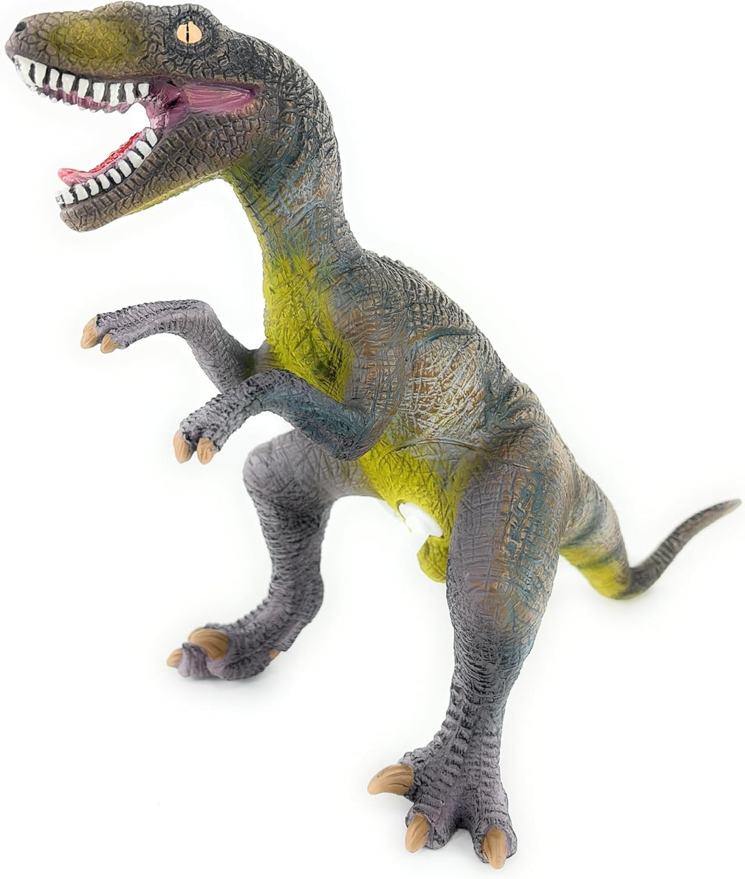 Juguete de dinosaurio de vinilo Velociraptor de 16