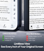 TORRAS Protector de pantalla irrompible para iPhone Duo de borde a borde