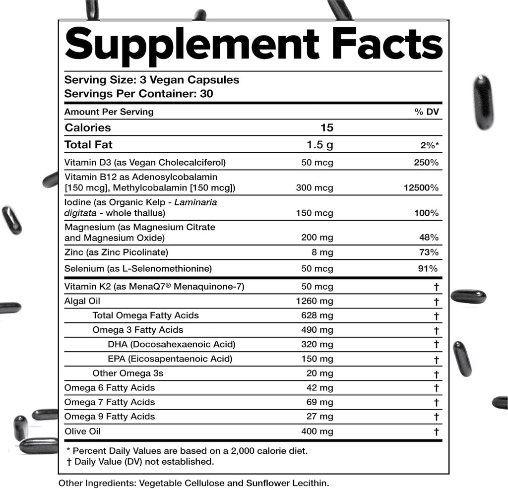 Complement Multivitamínico vegano esencial para mujeres y hombres -...