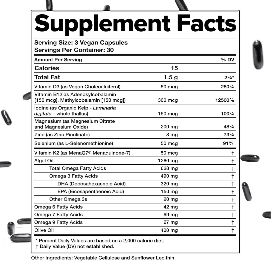 Complement Multivitamínico vegano esencial para mujeres y hombres -...