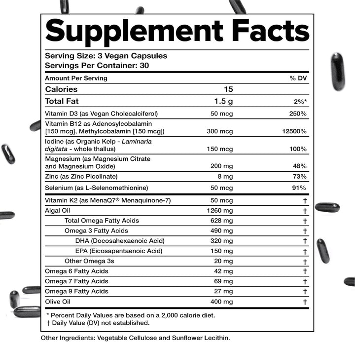 Complement Multivitamínico vegano esencial para mujeres y hombres -...