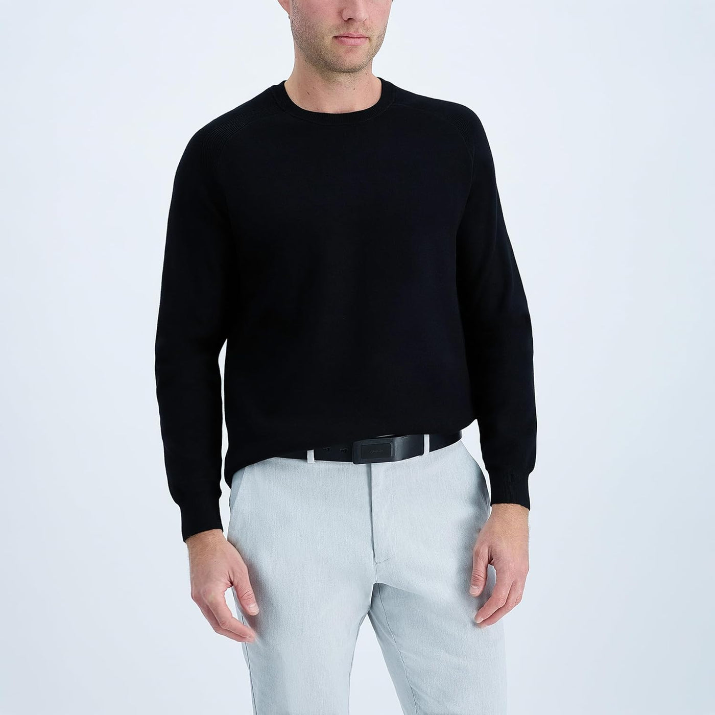 Calvin Klein Cinturón con hebilla de placa moderna y detalle de log...