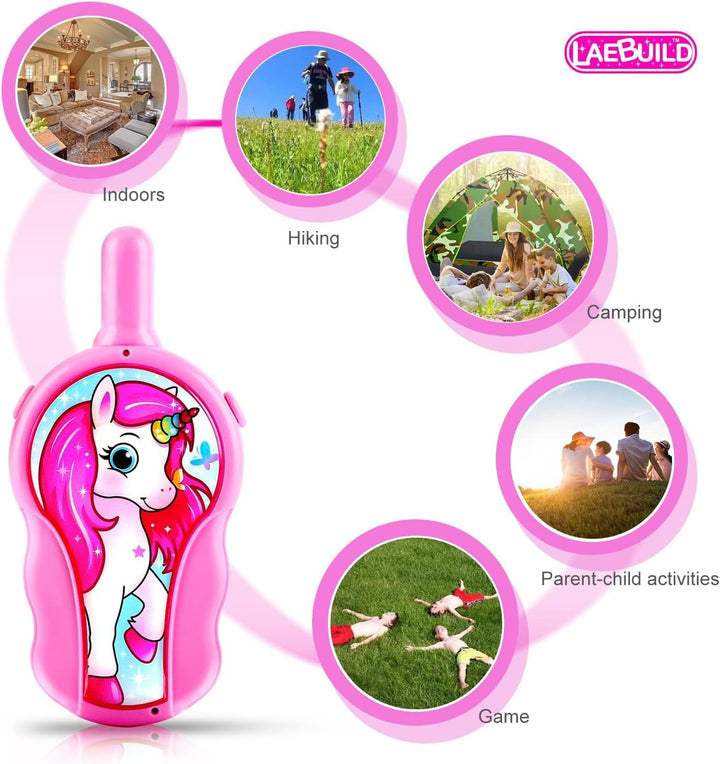 Walkie Talkies para niños, niños pequeños, juguetes para niñas de 3...