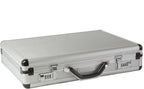 Alpine Swiss Maletín de aluminio ejecutivo maletín acolchado para portátil para hombres Funda de carcasa rígida Attache con cerradura combo Maletín de negocios