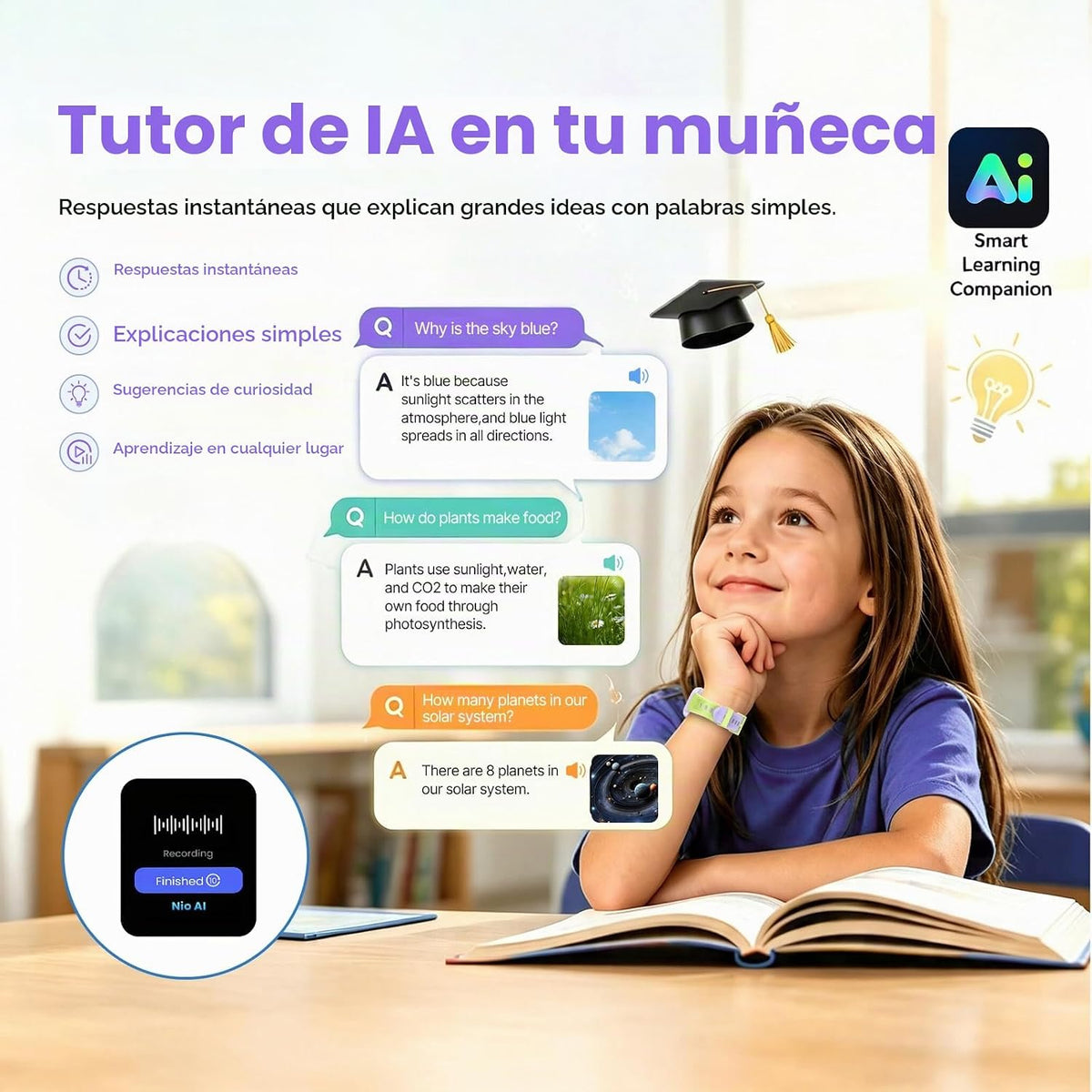 Reloj inteligente K9 para niños con rastreador GPS, voz y videollamada AI, AMOLED de 1.78 pulgadas, reloj inteligente 4G con SOS, controles parentales, modo escolar, reloj inteligente