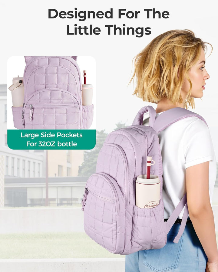 BAGSMART - Mochila universitaria para portátil, mochila de viaje pa...