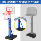 Aro de Baloncesto para Niños con Tablero de Puntuación/LED para Niños de 3-5 años