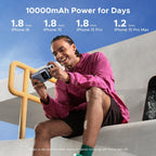 UGREEN Uno 10000mAh banco magnético PD 20W Qi 7.5W para iPhone, Negro