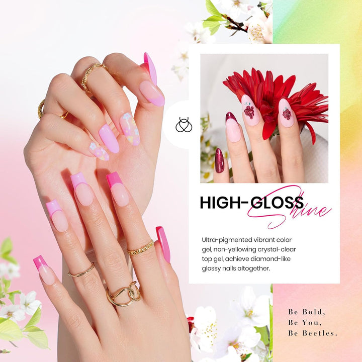 Beetles - Set de esmaltes p\/uñas de 36 colores, purpurina colores...