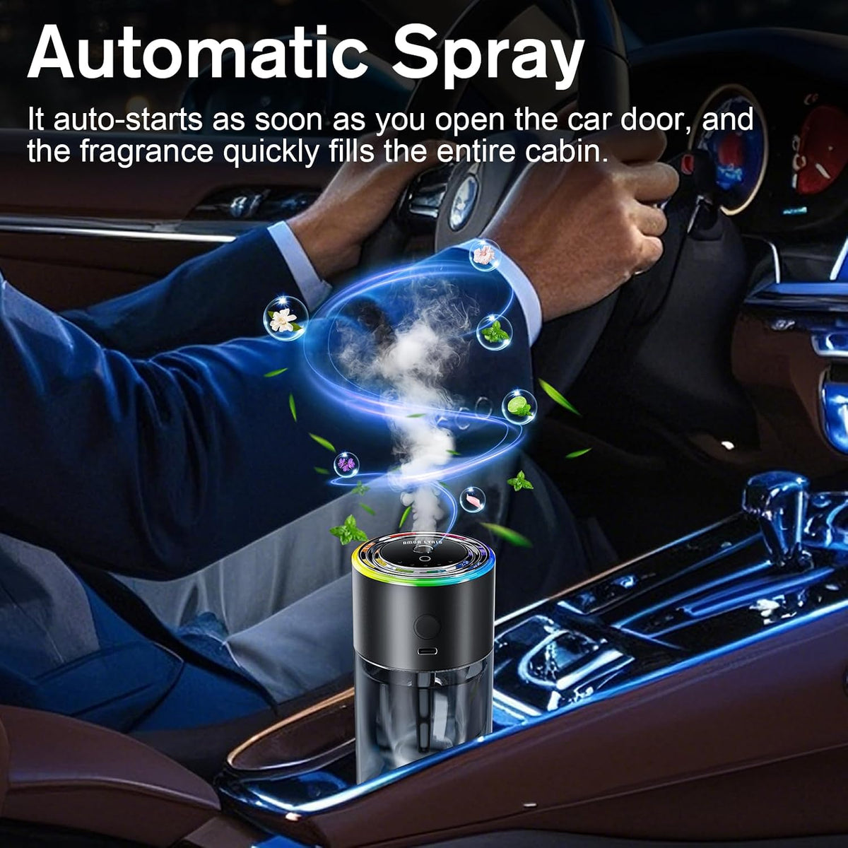Amor Lyris Difusor inteligente del ambientador del coche, difusor del coche