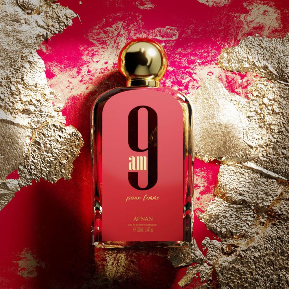 Afnan 9 AM Pour Femme Eau De Parfum, 3.4 Fl. Oz