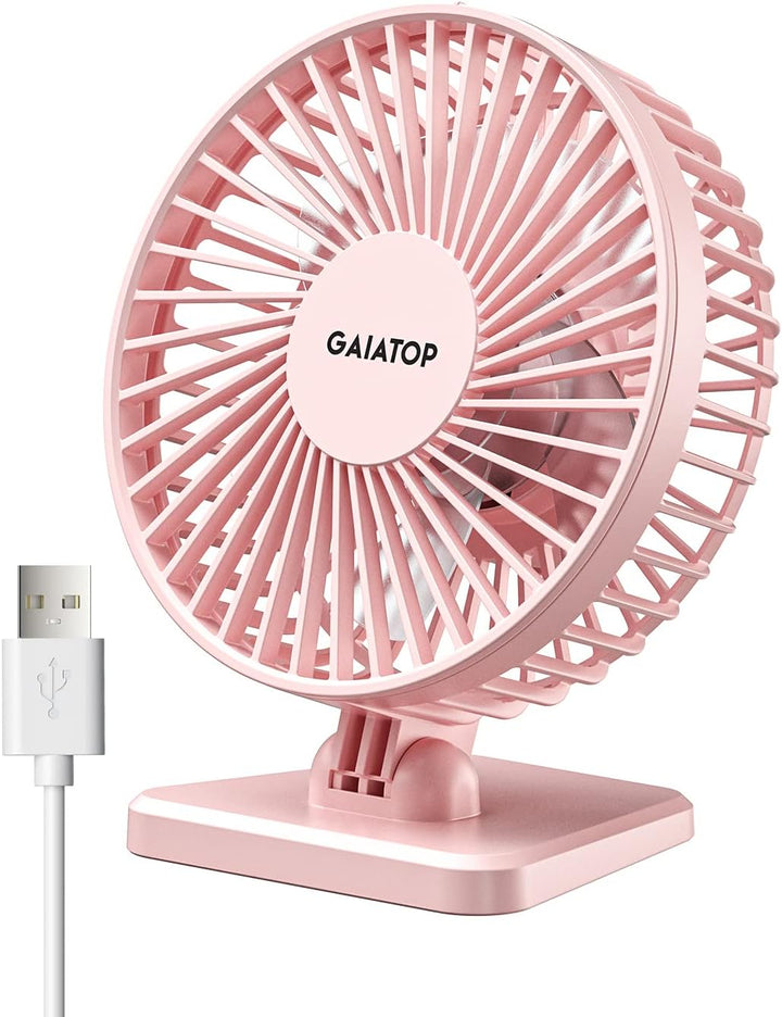 Gaiatop Ventilador de escritorio USB, pequeño pero potente, portáti...