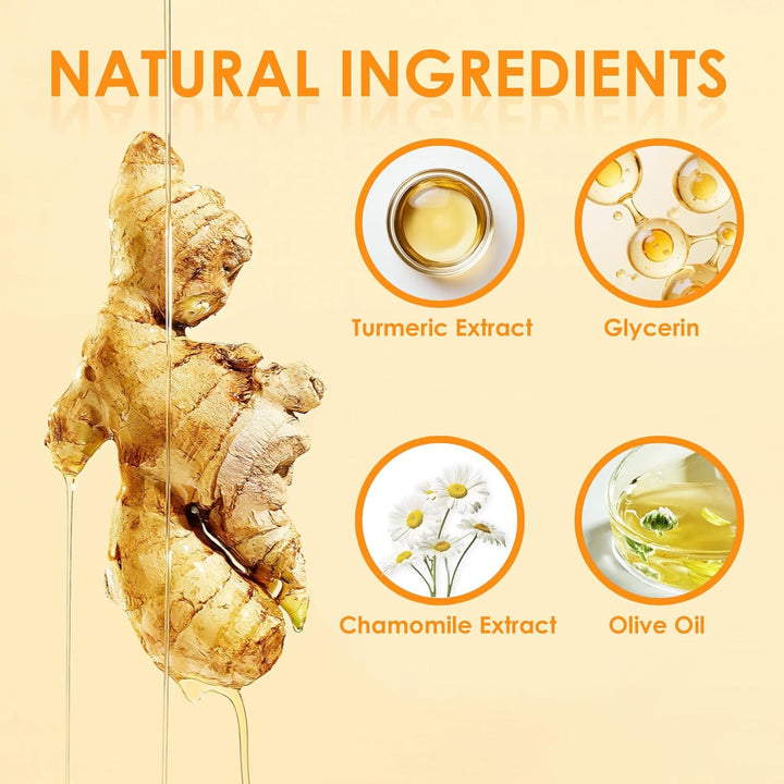 Kit de lavado y cuidado de cúrcuma, lavado facial de cúrcuma con ce...