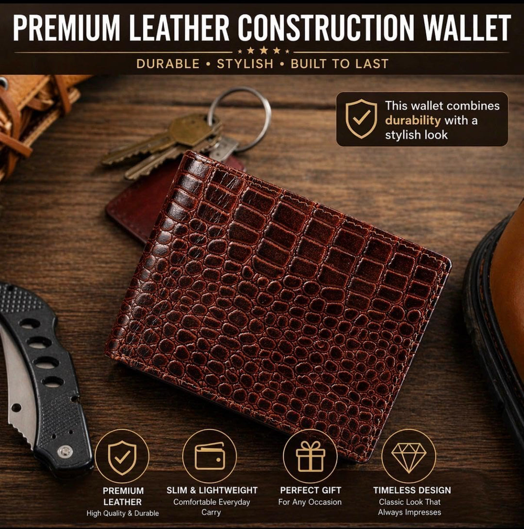 Cartera de cuero para hombre - Bloqueo RFID, delgada y elegante con...