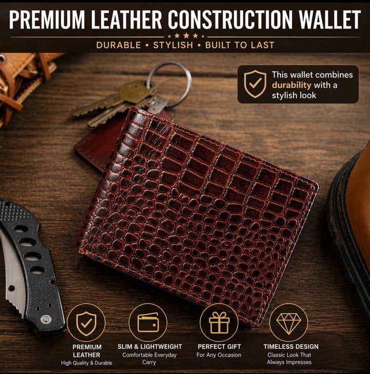 Cartera de cuero para hombre - Bloqueo RFID, delgada y elegante con...