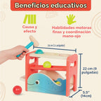 B. toys Banco de golpe de ballena de xilófono con xilófono, juguete de
