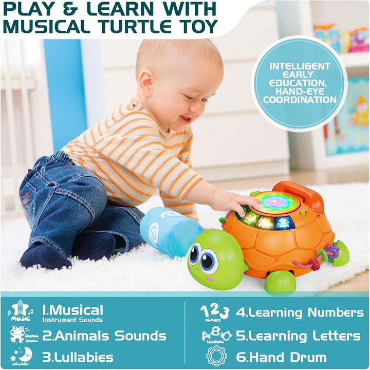 Juguetes para bebés de 6 a 12 meses, juguetes musicales de tortugas...