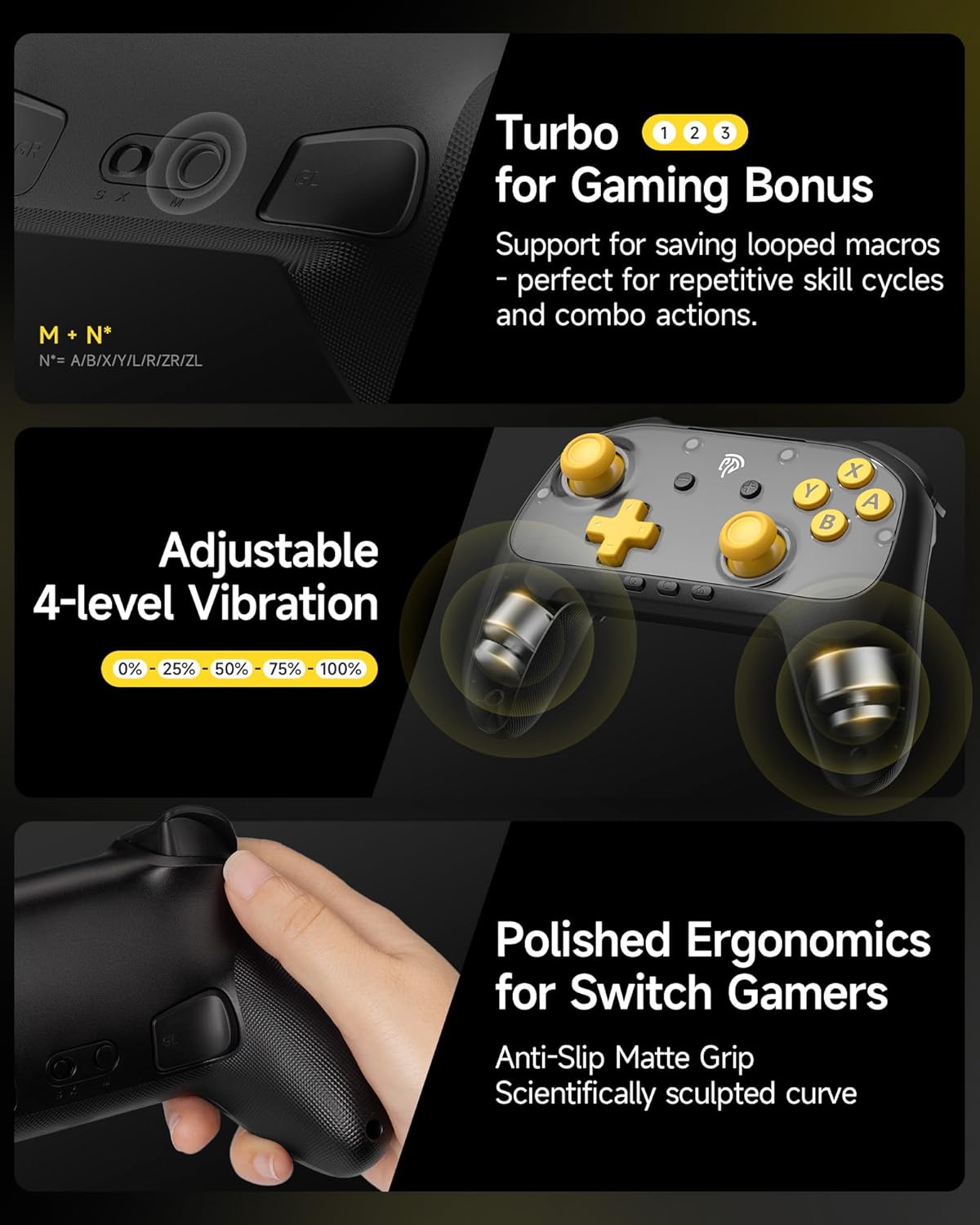 EasySMX S10 Lite Switch 2 Controller, Wireless Gaming Controller wi...