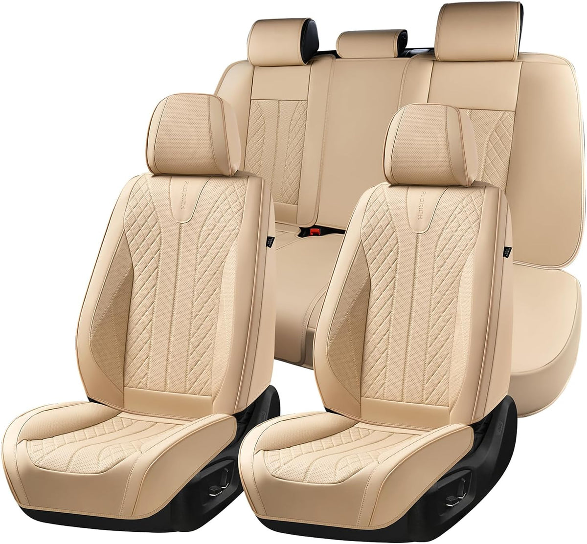 Fundas de Asiento de Cuero, Juego Completo de Fundas de Asiento de Automóvil, Fundas de Asiento Automotrices Impermeables, Protectores de Asiento de Automóvil para 5 Asientos, Funda Universal