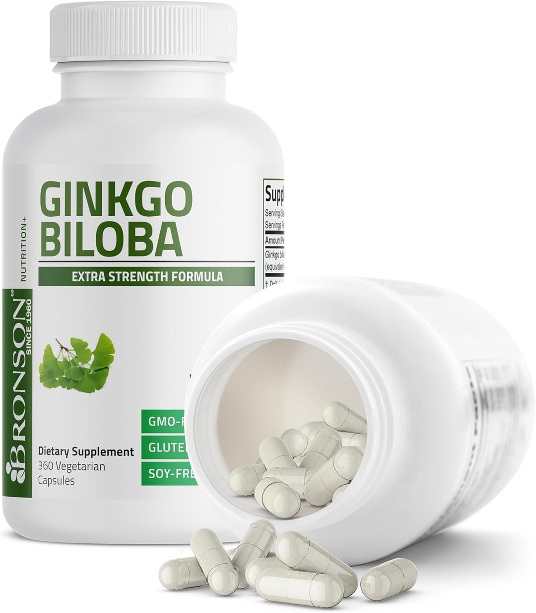Bronson Ginkgo Biloba Extra Strength Apoya la función cerebral y so...