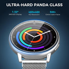 EGQINR Smart Watch para Mujeres y Hombres, Rastreador de Fitness con GPS, 1.32" AMOLED, 5ATM