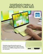 Satechi Concentrador a presión USB-C 6 en 2, HDMI 4K/60Hz, para MacBook Neo
