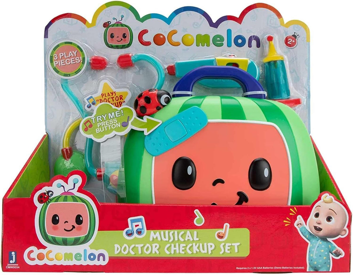 Cocomelon - Set de juego infantil de revisión médica con sonido