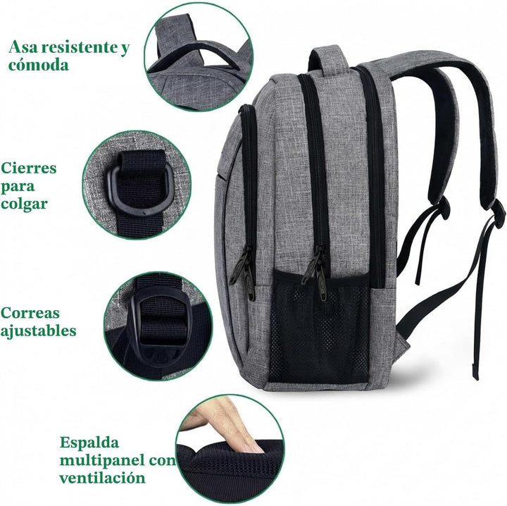 MATEIN - Mochila de viaje para laptop, mochila empresarial antirrob...