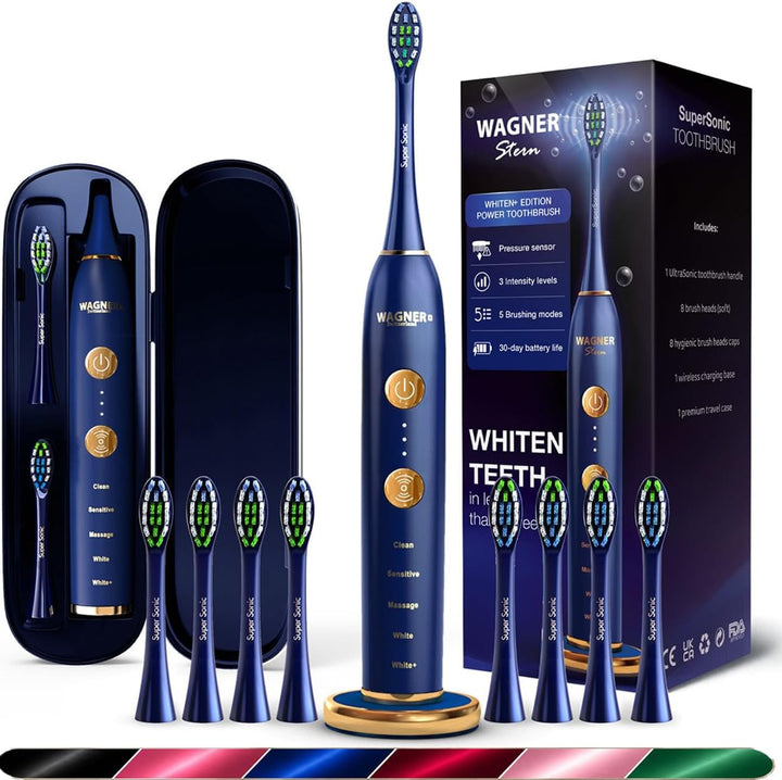Wagner Stern Edición WHITEN+. Cepillo de dientes eléctrico blanquea...