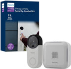 Kit de Timbre de Seguridad Inalámbrico PHILIPS, Timbre Señuelo con Cámara de Puerta