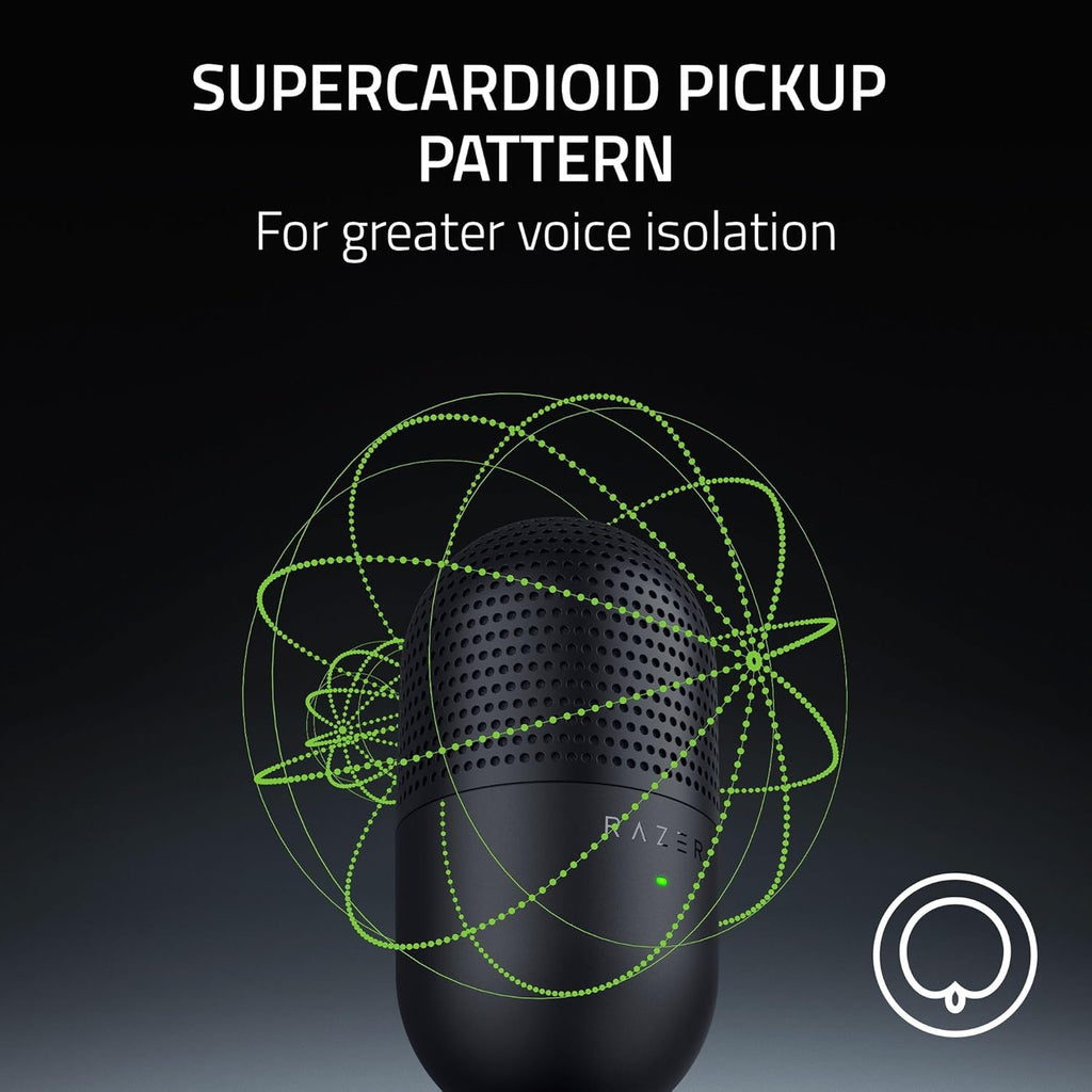 Razer Seiren V3 Mini micrófono USB, micrófono condensador supercardioide