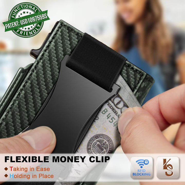 KEMISANT Billetera Airtag para hombre, delgada con bolsillo frontal...