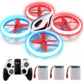 Veeniix RC Drone para niños Anti-colisión Quadcopter LED Luz Rojo