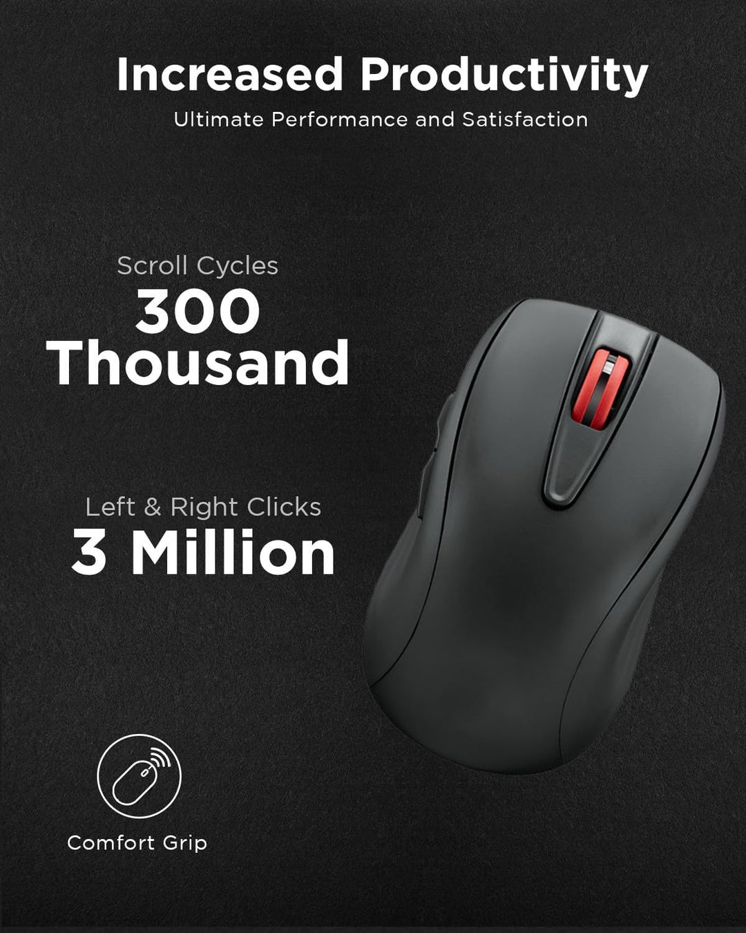 Lenovo Ratón recargable USB-C silencioso (WL500) - Botones silencio...