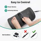 Medcursor Masajeador de pies con calor, masajeador de pies y pantorrillas con rodillo de masaje profundo, alivio del dolor para fascitis plantar y neuropatía, relajación para uso doméstico u oficina