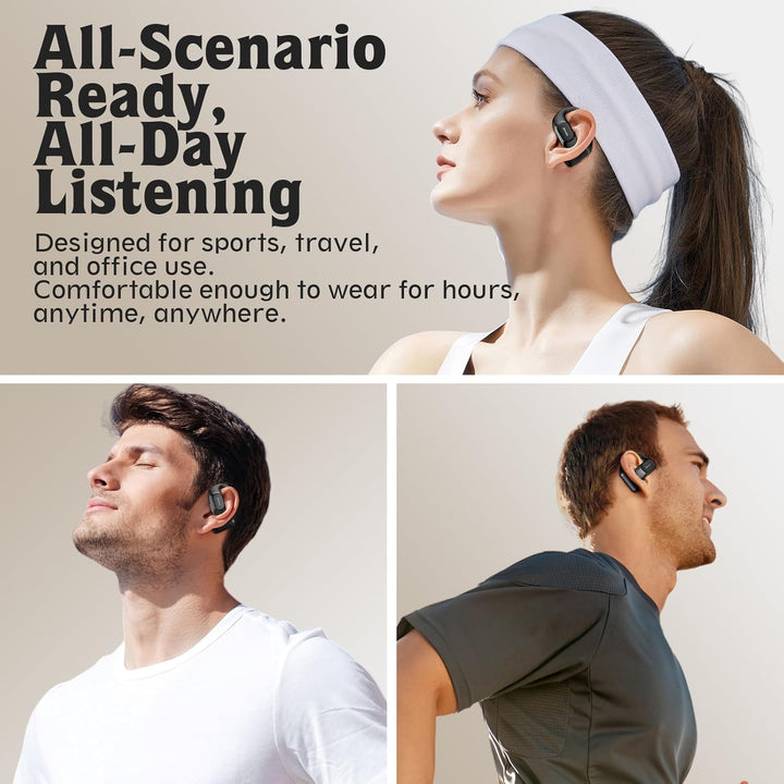 Auriculares de oído abierto, auriculares sobre la oreja con gancho...