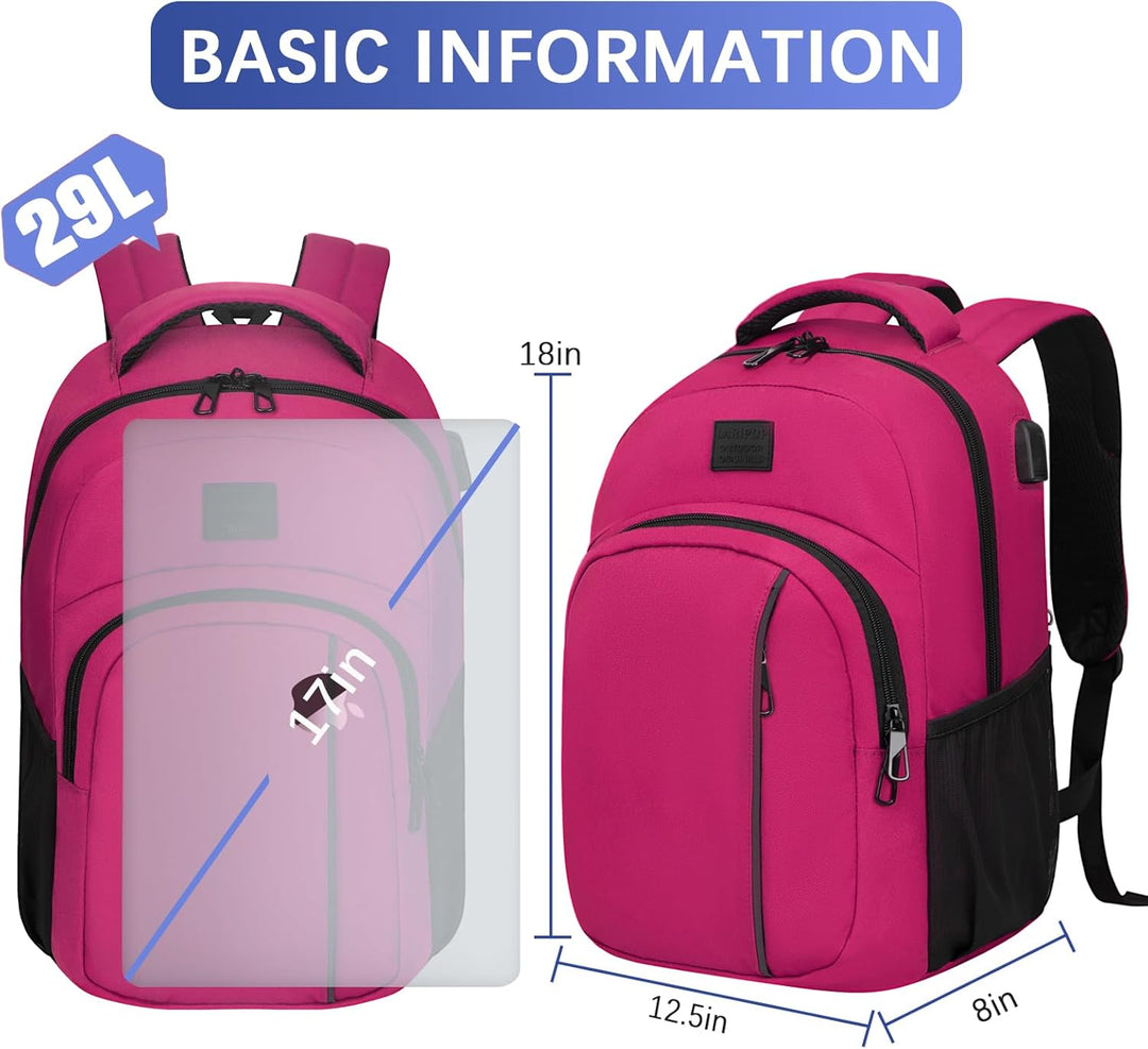 LARIPOP - Mochila para laptop de viaje, de 15.6 pulgadas, mochila p...