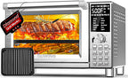 Nuwave Horno de convección con freidora de aire Bravo XL, combo de parrilla