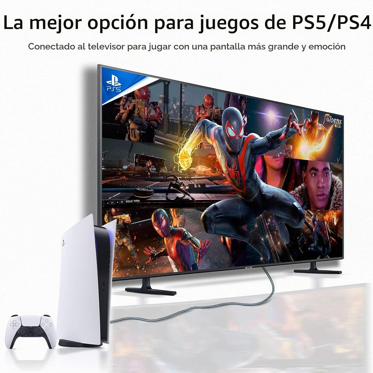Cable HDMI 4K de 40 pies, cable HDMI a HDMI largo de alta