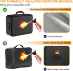 DocSafe Caja organizadora de documentos ignífuga de 5200 °F con cerradura