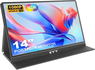 KYY Monitor portátil de 14 pies FHD 1080P - Monitor portátil ultrad...