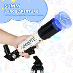 Telescopio para niños a partir de 3 años, apertura de 1.969 in