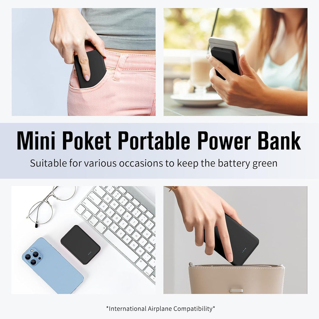 VANYUST S22 Cargador Portátil, Batería Externa de 5000mAh Mini Colo...