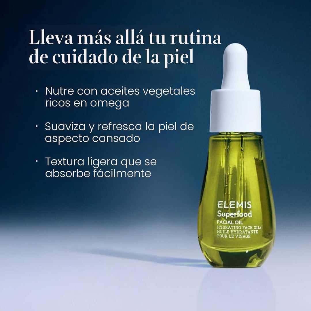 Aceite facial de superalimentos ELEMIS - Suero nutritivo rico en an...