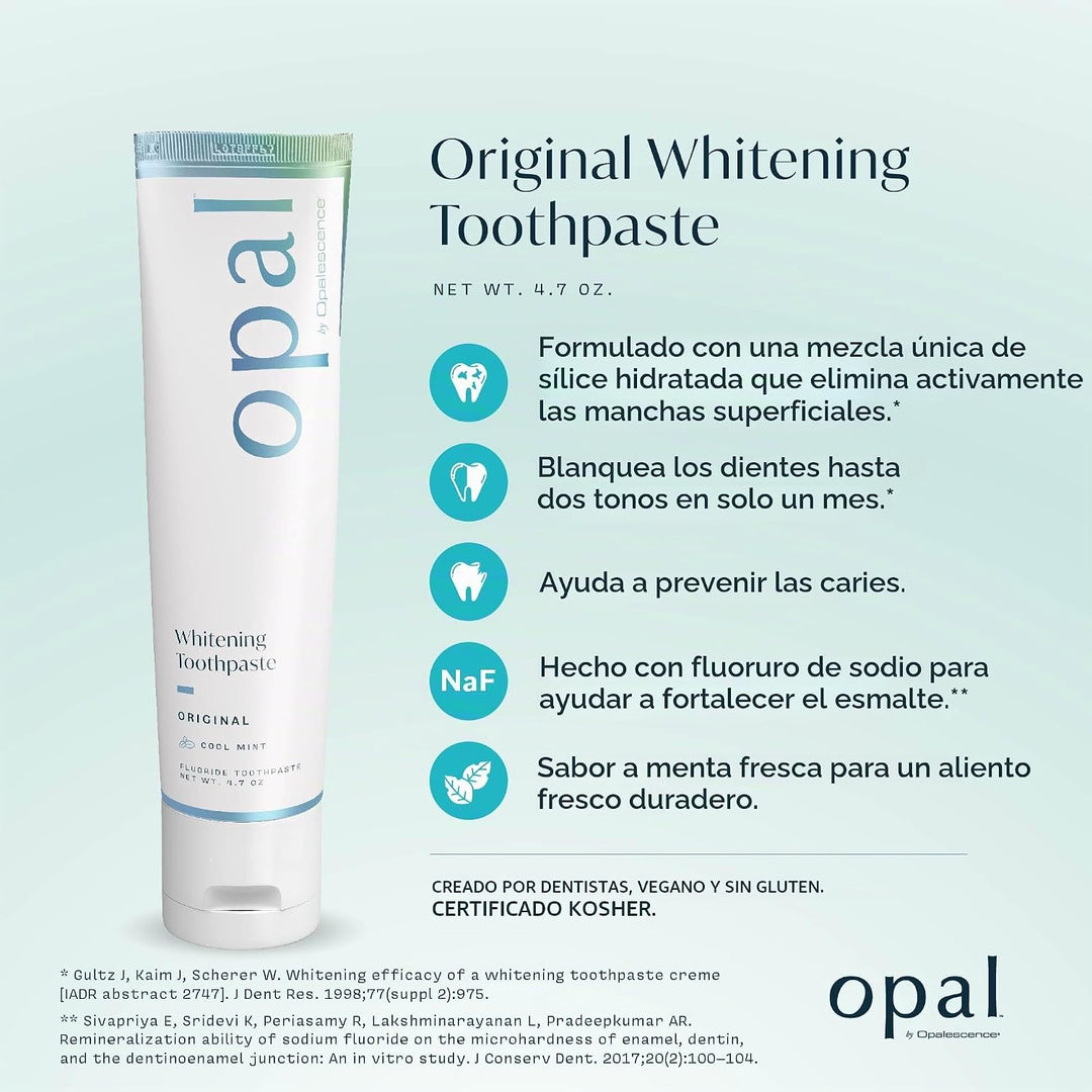Opalescent Pasta dental blanqueadora de dientes Opal (paquete de 3)...