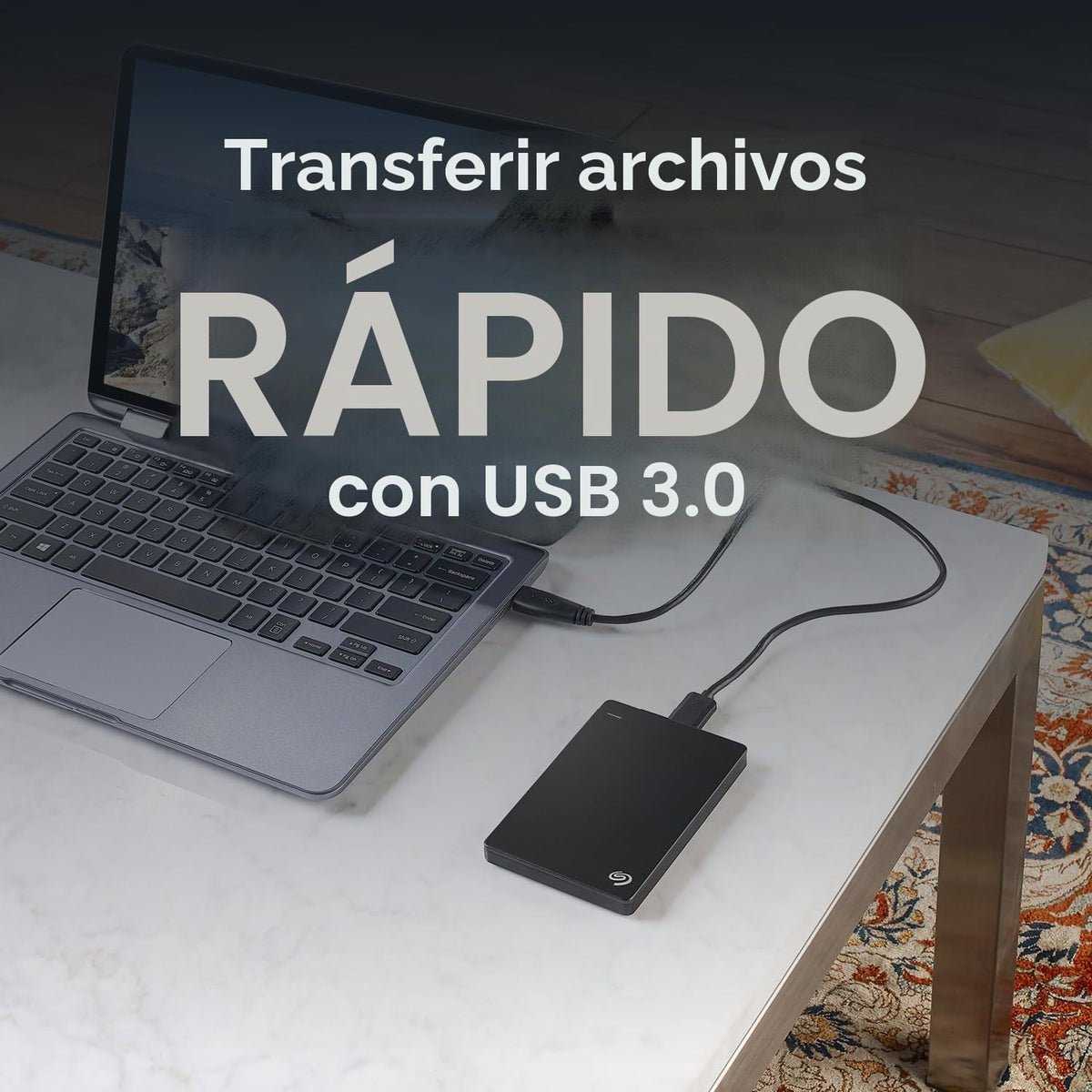 Disco duro externo portátil Seagate de 5 TB - USB 3.0 para PC, Mac,...