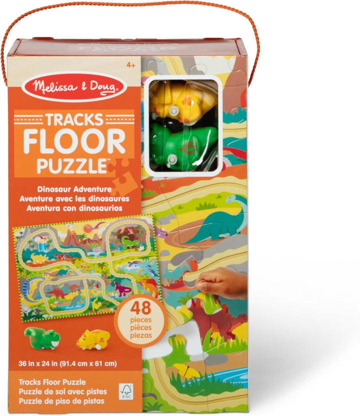 Melissa Doug Dinosaur Adventure Tracks - Rompecabezas de